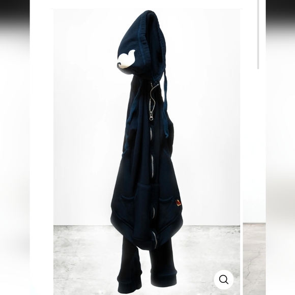 FREE CITY Superfluff Lux Zip Hoodie-Teal and Black - Picture 2 of 12